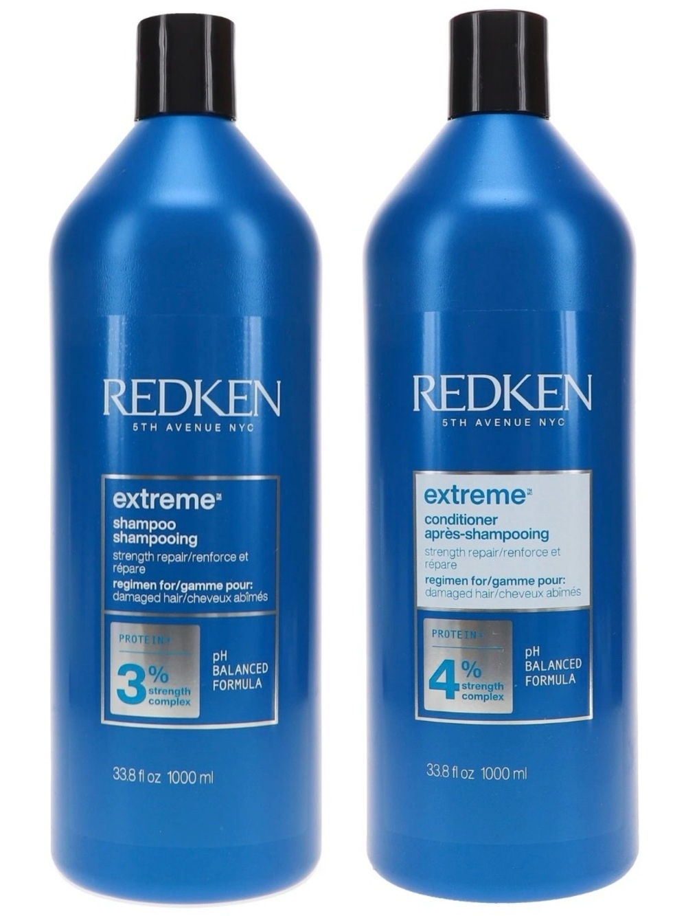 Redken Extreme Shampoo & Conditioner Liters Duo Set 33.8 oz For Damaged Hair NEW
